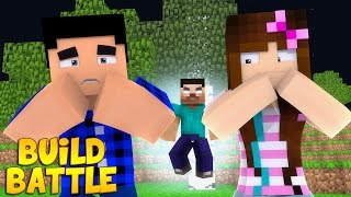 O HEROBRINE NOS VISITOU  Build Battle [upl. by Lig]