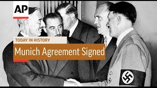 Munich Agreement Signed  1938  Today in History  30 Sept 16 [upl. by Lorine]