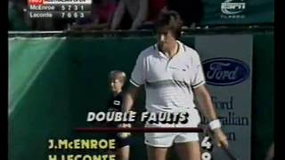 McEnroe vs Leconte  Australian Open 1985 4ºR  0611 [upl. by Akirehc757]