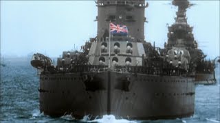 WW2  The Battle of the Atlantic Real Footage in Colour [upl. by Atikehs]