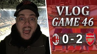 AC MILAN 0 v 2 ARSENAL  I WAS NOT EXPECTING THAT  MATCHDAY VLOG [upl. by Lesde]