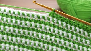 Fantastic👌💯 two color Super Easy Crochet Baby Blanket For Beginners online Tutorial crochetblanket [upl. by Zobkiw]