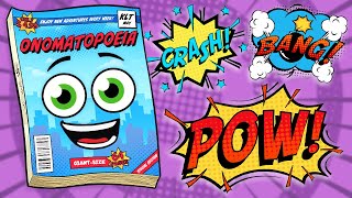 The Onomatopoeia Song  Language For Kids  KLT [upl. by Nidnarb980]