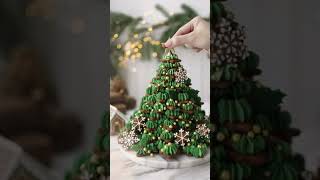 Albero di Natale con biscotti di pan di zenzero Divertiti a cucinare facilecondecora shortvideo [upl. by Asyram]