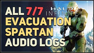 All 7 Evacuation Spartan Audio Logs Halo Infinite [upl. by Ahsinad]