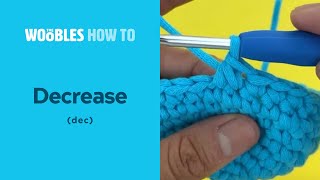 How to decrease crochet stitches dec in the round [upl. by Vish335]