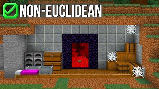 We Made a Bunker in NonEuclidean Minecraft [upl. by Gine]