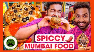 Spicy Mumbai Street Food in Powai  Bhut Jolokia Burger Shawarma amp More  Veggie Paaji [upl. by Ardie855]