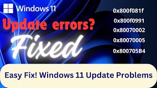 Fix Windows 11 Update Errors Expert Troubleshooting Tips I Easy Solution inside [upl. by Humfrey]