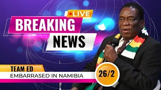 Mnangagwa EMBARRASED In Namibia  Chamisa  SADC [upl. by Auqinet]