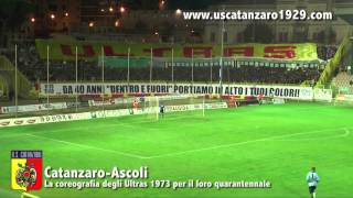 CATANZAROASCOLI LA COREOGRAFIA DEGLI ULTRAS CATANZARO 1973 HD [upl. by Masao]