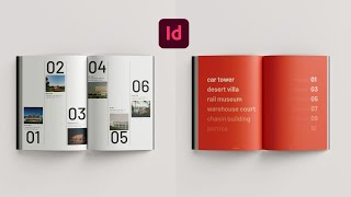 Portfolio Table of Contents for Architects InDesign Tutorial [upl. by Cod]