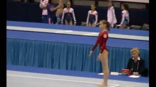 Grishina Anastasia RUS FX junior qualification Euro 2010 [upl. by Acillegna]