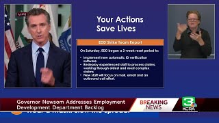 Gov Newsom talks about EDD strike team report [upl. by Essa617]