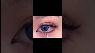 How to draw false lower Lashes ✨️howtoapplylasheseyelinerhackforhoodedeyesshortsytshorts [upl. by Ennovyahs]