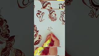 GaneshaSawari viral art mehandi designa new trending shortsfeed youtubeshorts ganapati rat [upl. by Deanna]