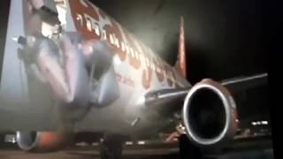 emergency landing training brace brace easyjet [upl. by Lettie15]