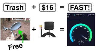 Faster Internet From Trash  DIY LTE Antenna [upl. by Notsa]