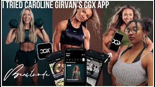 I TRIED THE CarolineGirvan CGX APP  IS IT WORTH IT app review walkthrough week of workouts [upl. by Blight]