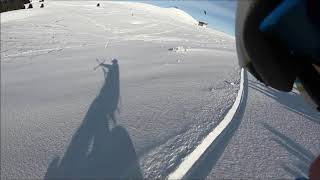 Semnoz Snowkiting French Alps Ride la Fraiche [upl. by Yelrebmyk]