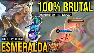 ESMERALDA BEST BUILD 2024  BUILD TOP GLOBAL ESMERALDA GAMEPLAY  MOBILE LEGENDS✓ [upl. by Ientirb]