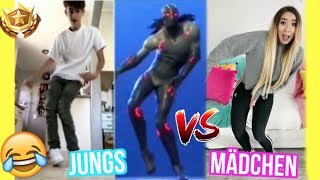 FORTNITE TÄNZE in real life MÄDCHEN vs JUNGS [upl. by Angi]