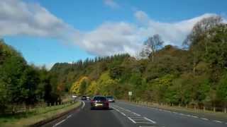 Autumn Drive A9 Road North Perth To Inverness Scotland [upl. by Nnylyt]