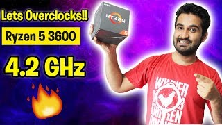 HINDI Overclock Ryzen 5 3600 on ANY Motherboard [upl. by Farand]