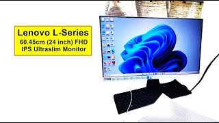 Review  Lenovo LSeries 24 inch FHD IPS Ultra slim Monitor  100Hz 99 sRGB AMD Free Sync [upl. by Alameda]