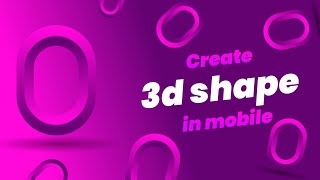 create 3d design in mobile using pixellab app [upl. by Aehs]