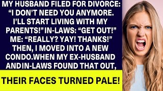 My husband divorced me right after we finished paying the mortgage Then my inlaws kicked me out [upl. by Evvie884]