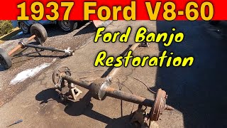 1937 Ford V860 Project Banjo Rearend Restoration and 59 AB Water Pumps [upl. by Abbey149]