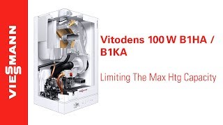 How to limit the maximum heating capacity on a Vitodens 100W B1HA  B1KA [upl. by Atikehs]