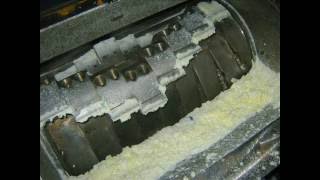 TEST Microcrystalline wax crushing and pelletising [upl. by Gnehc]