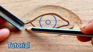 Wood carving tutorial for beginners  UP wood art [upl. by Berta]