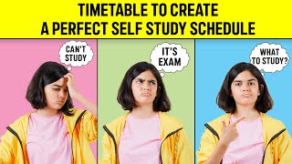 TIMETABLE To Create A PERFECT Self Study Schedule3 TIMETABLES included [upl. by Orth222]