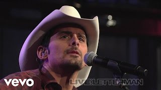 Brad Paisley  Anything Like Me Live on Letterman [upl. by Schram416]