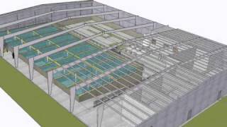 3D model animation tour of Blue Ridge Aquacultures RampD facility [upl. by Notneb]