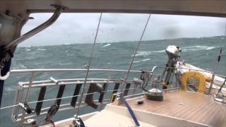 North Atlantic storm up to 60 knots 11 Beaufort [upl. by Nnylassej795]