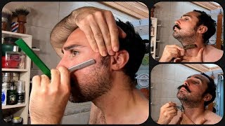 💈 Contours de Barbe Shavette  Coupe Choux  Rasoir de Sureté 💈 FILSLADE  Rasage Traditionnel [upl. by Arvy]