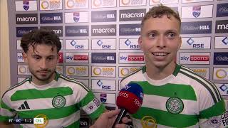 Johnston amp Kuhn post match  Ross County vs Celtic 12  Sky Sports celticfc football parkhead [upl. by Klute]