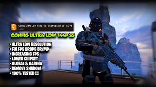 CONFIG ULTRA LOW 144P FIX FPS DROPS BR amp MP  COD MOBILE CONFIG SEASON 5 [upl. by Decato]