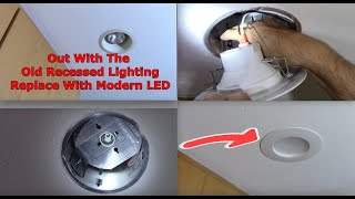 How To Replace Old Recessed Lighting With LED [upl. by Ahsenac712]