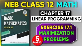 Maximization in Linear Programming  StepbyStep Guide for Class 12 Math  NEB Exam  5 Marks [upl. by Airetal]