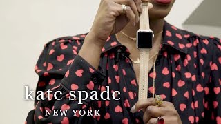 new Apple Watch® straps  talking shop  kate spade new york [upl. by Yadahs]