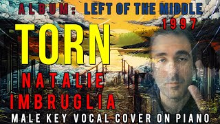 Natalie Imbruglia  Torn  Male Key Piano  Vocal Cover [upl. by Noyek]