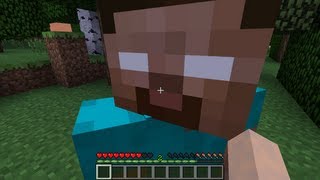 Summoning Herobrine In Minecraft 145 [upl. by Eicyac]