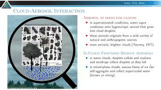 SoMAS  Aerosol cloud precipitation interactions in Northwest Atlantic cold air outbreak [upl. by Ytisahcal]