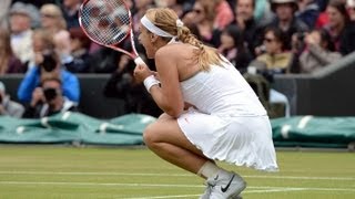 Sabine Lisicki reacts to landmark win over Serena Williams at Wimbledon  press conference [upl. by Nyrb]