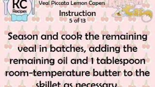 Veal Piccata Lemon Capers  Kitchen Cat [upl. by Ecydnarb]